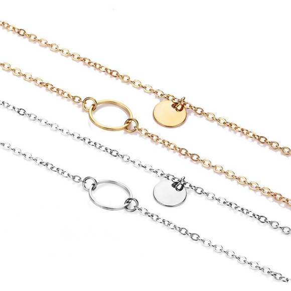 ❤️ 3/$30 Dainty Layered Coin Ring Necklace - Picture 5 of 8